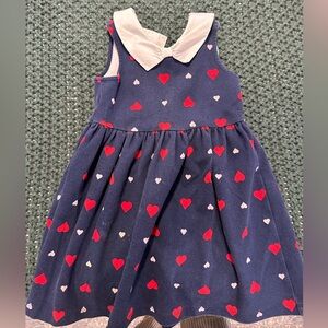 Janie and Jack Valentines Heart Dress Size 5